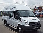 Бесплатный автобус Genser в пункт аренды автомобилей АрендаАвто-рмн на Новорязанском шоссе
